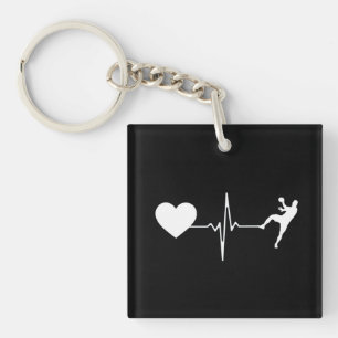 Porte-clés Handball Handball Player Hearbeat