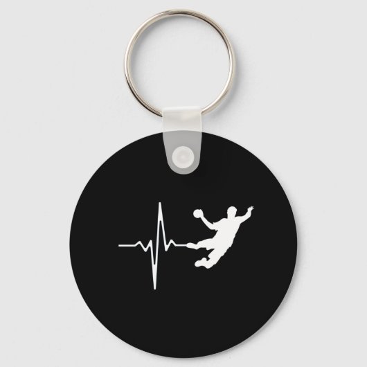 Porte-clés Handball - Handball Player Heartbeat (Recto)