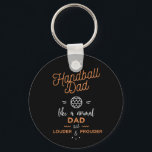 Porte-clés Handball papa<br><div class="desc">Un cadeau original à offrir à tous les pères fans ou les joueurs de handball. Pour tous les sportifs qui aiment le handball.</div>