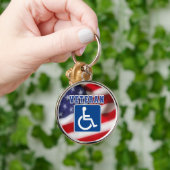 Porte-clés Handicap Handicap Vétérinaire États-Unis (Main)