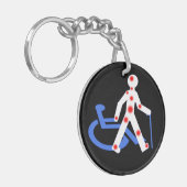 Porte-clés Handicap invisible / Visible (Devant gauche)