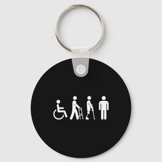 Porte-clés Handicap Pride Mois Avocat Don Différent Abi (Recto)