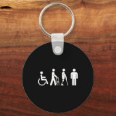 Porte-clés Handicap Pride Mois Avocat Don Différent Abi (Recto)