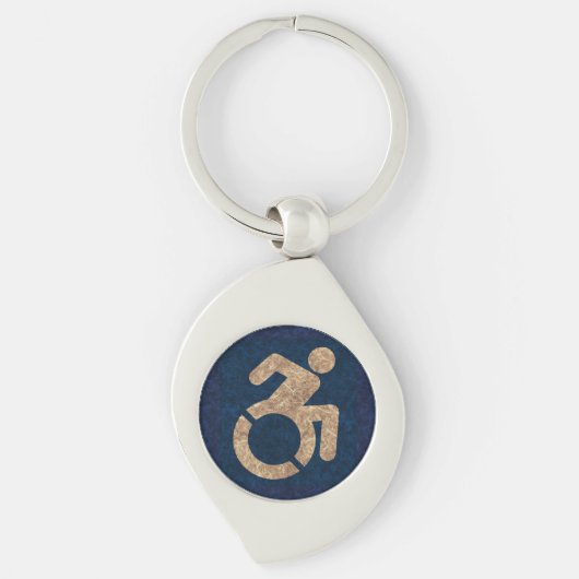 Porte-clés Handicap Texté (Devant)