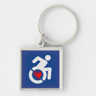 Porte-clés Handicapé de l'amour