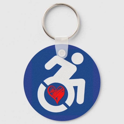Porte-clés Handicapé de l'amour (Recto)