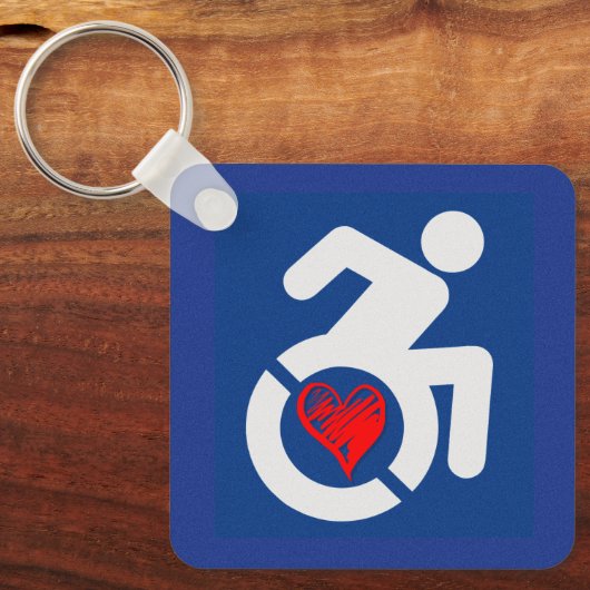 Porte-clés Handicapé de l'amour (Recto)