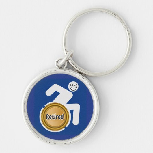 Porte-clés Handicapés à la retraite (Devant)