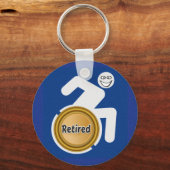 Porte-clés Handicapés à la retraite (Verso)