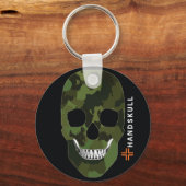 Porte-clés HANDSKULL Army, Happy skull, drapeau de l'armée (Recto)