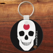 Porte-clés HANDSKULL Japon, Happy crâne, drapeau du Japon (Recto)