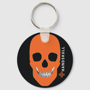 Porte-clés HANDSKULL Orange, Happy skull, Drapeau orange