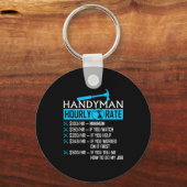 Porte-clés Handyman Hourly Rate Humor Carpenter Funny Handy M (Recto)
