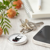 Porte-clés Hang On Black Cat (Côté)