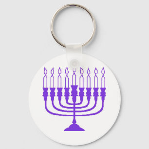 Porte-clés Hanoukka Menorah