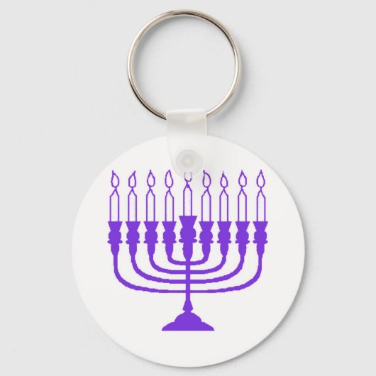 Porte-clés Hanoukka Menorah (Recto)