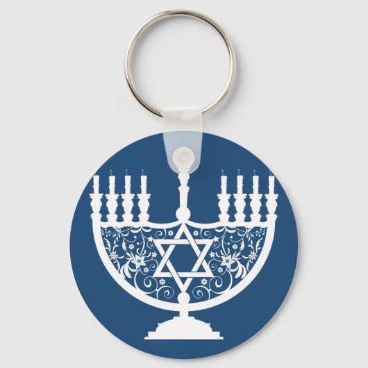 Porte-clés Hanoukka Menorah (Recto)