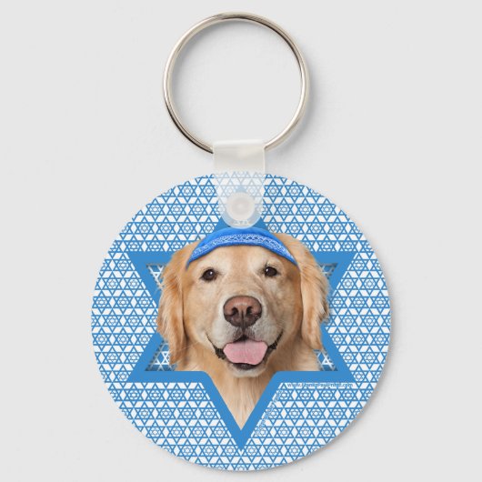 Porte-clés Hanoukka Star of David - Golden Retriever - Corona (Recto)
