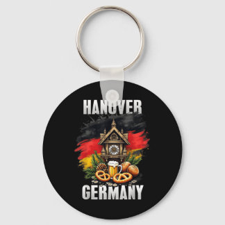 Porte-clés Hanover Allemagne Souvenir Allemagne Drapeau Voyag
