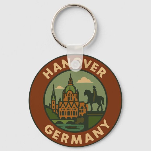 Porte-clés Hanover Germany City Art (Recto)