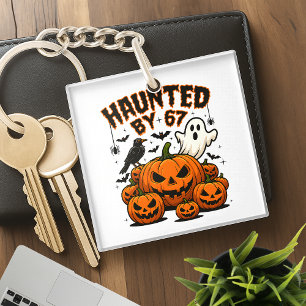Porte-clés Hantée par 67 Drôle Fantôme et Halloween Citrouill