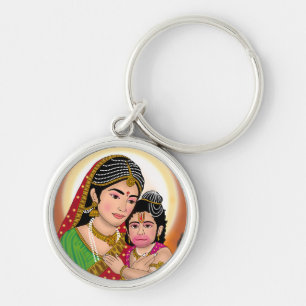 Porte-clés Hanuman & Anjana Mata
