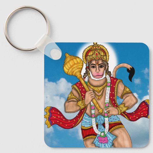 Porte-clés Hanuman volant (Recto)