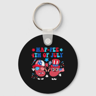 Porte-clés Happeh 4 juillet Kidney Usa Casquette Sungles Dial