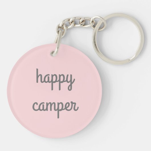 Porte-clés HAPPER CAMPER RV Motorhome Camper PERSONNALISÉ (Dos)