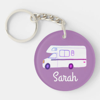 Porte-clés HAPPER CAMPER RV Motorhome Camper PERSONNALISÉ