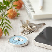 Porte-clés HAPPER CAMPER RV Motorhome Camping PERSONNALISÉ (Côté)