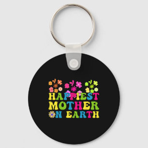 Porte-clés Happiest Mama On Earth Super Bonne Fête des Mères