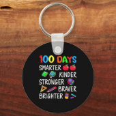 Porte-clés Happy 100 Days Of School 100th Day Of School Kids  (Recto)