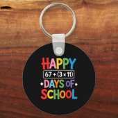 Porte-clés Happy 100 Days Of School Math Equation 100th Day T (Recto)