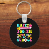 Porte-clés Happy 100th Day Of School 100 Days Of School Teach (Recto)