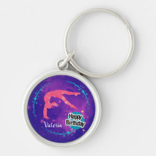 Porte-clés Happy Birthday Gymnastics Galaxy Tumbling 