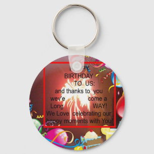 Porte-clés Happy Birthday To us