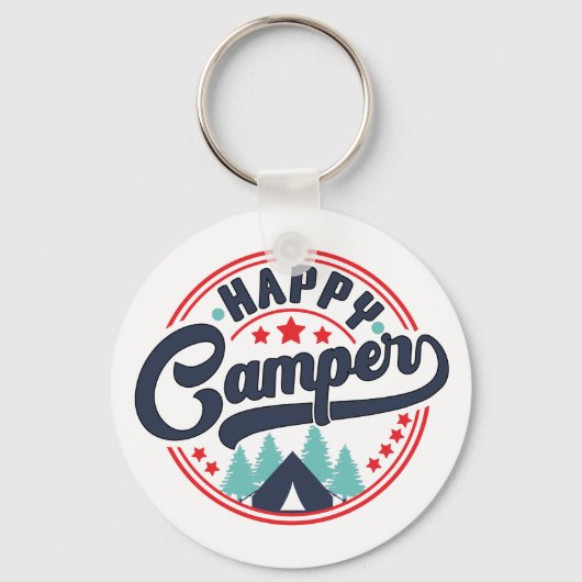 Porte-clés Happy Camper (Recto)