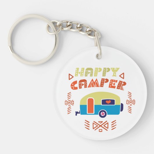 Porte-clés Happy Camper (Devant)