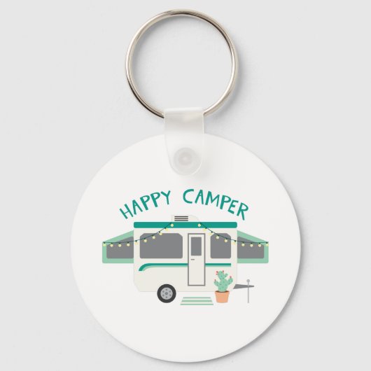 Porte-clés Happy Camper (Recto)