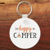 Porte-clés Happy Camper, Camping (Recto)