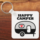 Porte-clés Happy Camper pour maison de remorque RV (Recto)