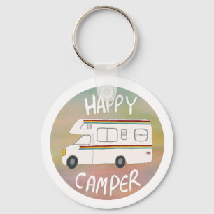 Porte-clés Happy Camper Rainbow RV Sunset Motorhome RV