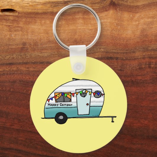 Porte-clés Happy Camper van (Recto)