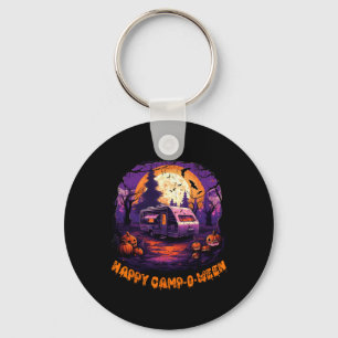 Porte-clés Happy CampOWeen Camping Halloween Costume Citrouil