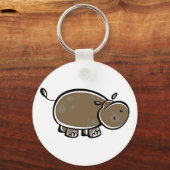 Porte-clés Happy Cartoon Hippo (Recto)