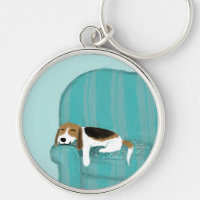 Happy Couch Beagle | Chien dormant mignon | Art po