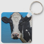 Porte-clés Happy Cow Portrait (Dos)