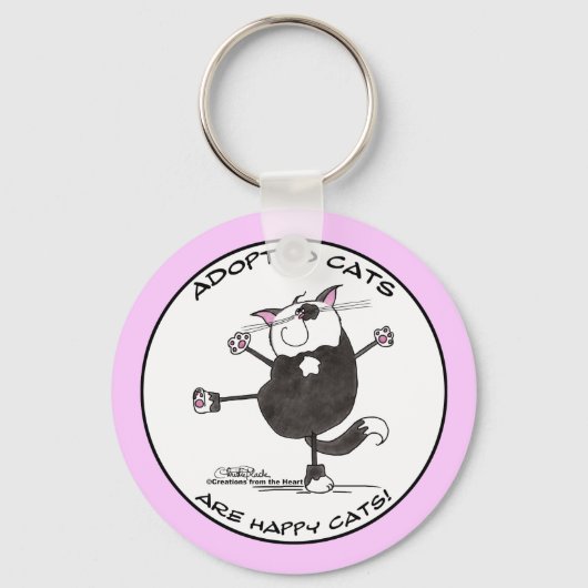 Porte-clés Happy Dance Cat (Recto)