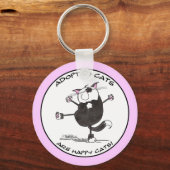 Porte-clés Happy Dance Cat (Recto)